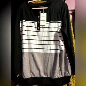 Bloomchic NWT color block long sleeve 18/20